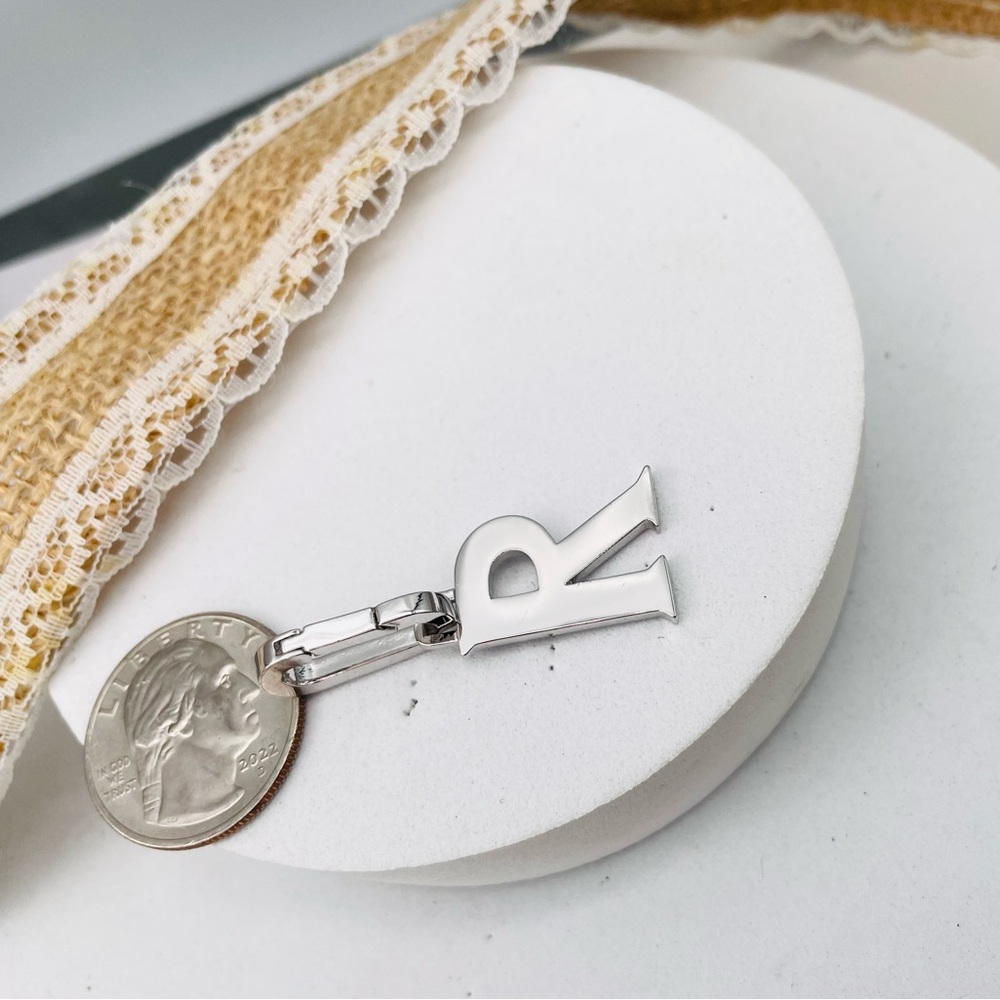 Henri Bendel Silver Tone Letter “R” Charm